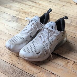 Nike Air Max 270 White and Black Sneakers